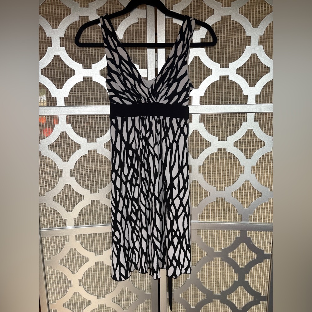 Maurices Black and White Midi Dress
